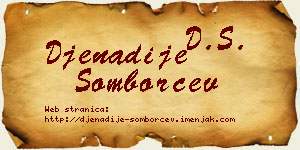 Đenadije Somborčev vizit kartica